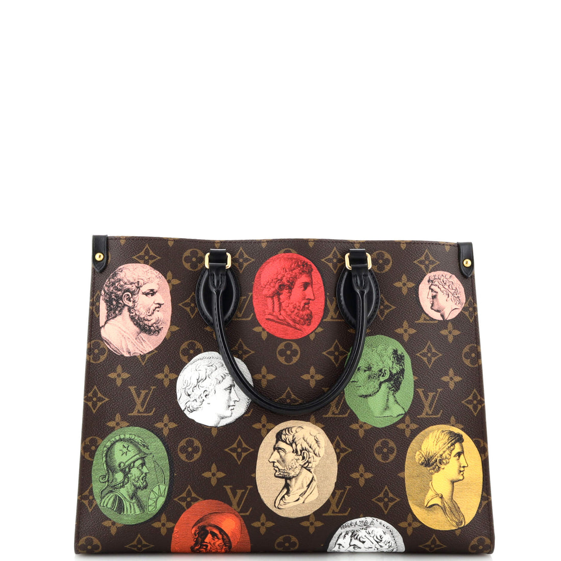 Louis Vuitton OnTheGo Tote Limited Edition Fornasetti Cameo Monogram Canvas MM