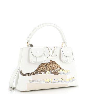 Louis Vuitton Paola Pivi ArtyCapucines Bag Printed Leather MM