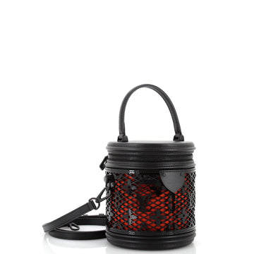 Louis Vuitton Cannes Handbag Monogram Lace Leather
