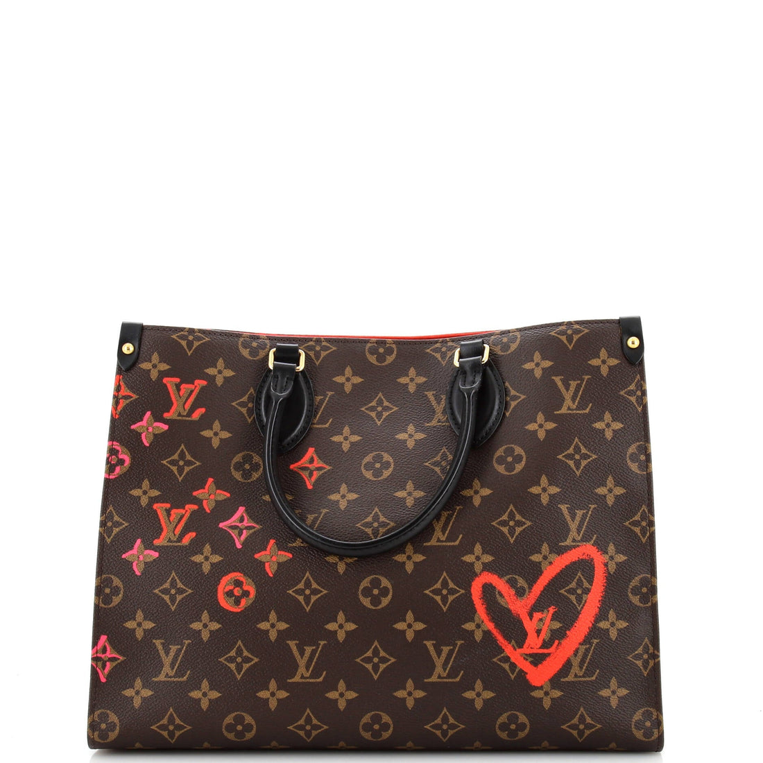 Louis Vuitton OnTheGo Tote Limited Edition Fall in Love Monogram Canvas MM