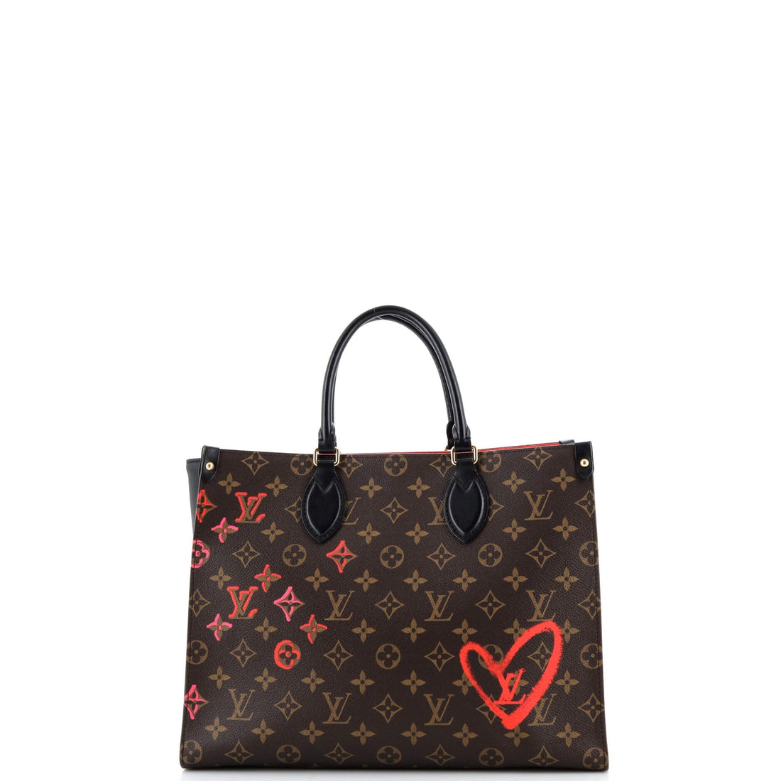 Louis Vuitton OnTheGo Tote Limited Edition Fall in Love Monogram Canvas MM