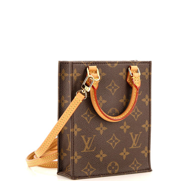 Louis Vuitton Petit Sac Plat Bag Monogram Canvas