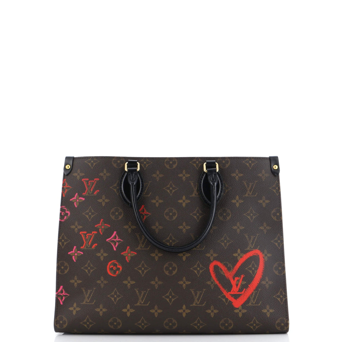Louis Vuitton OnTheGo Tote Limited Edition Fall in Love Monogram Canvas MM