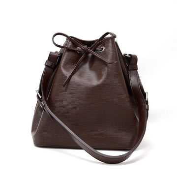 Louis Vuitto Petit Noe Chocolate Brown Epi Leather Bag