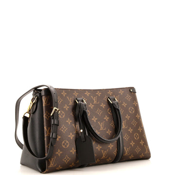Louis Vuitton Soufflot Tote Monogram Canvas with Leather MM