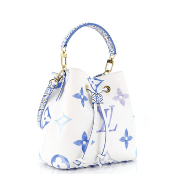 Louis Vuitton NeoNoe Handbag By The Pool Monogram Watercolor Giant BB