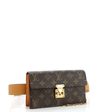 Louis Vuitton S Lock Belt Pouch Monogram Canvas
