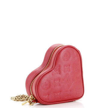 Louis Vuitton Coeur Heart on Chain Bag Monogram Embossed Lambskin
