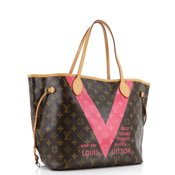 Louis Vuitton Neverfull NM Tote Limited Edition Cities V Monogram Canvas MM