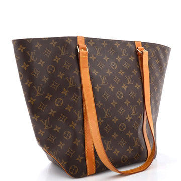 Louis Vuitton Shopping Sac Handbag Monogram Canvas MM