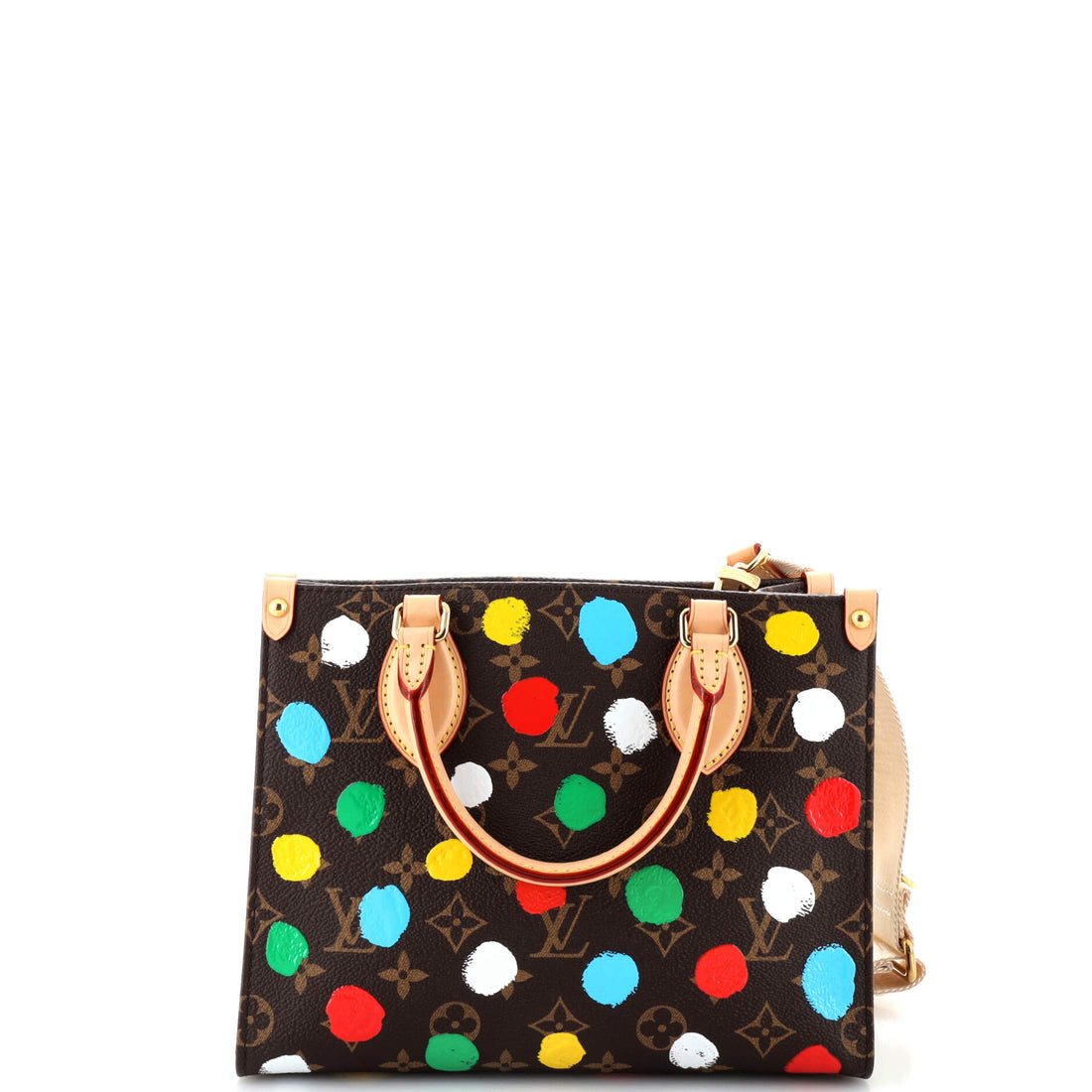 Louis Vuitton OnTheGo Tote Yayoi Kusama Painted Dots Monogram Canvas PM