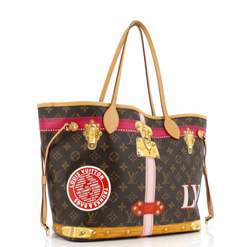 Louis Vuitton Neverfull NM Tote Limited Edition Summer Trunks Monogram Canvas MM