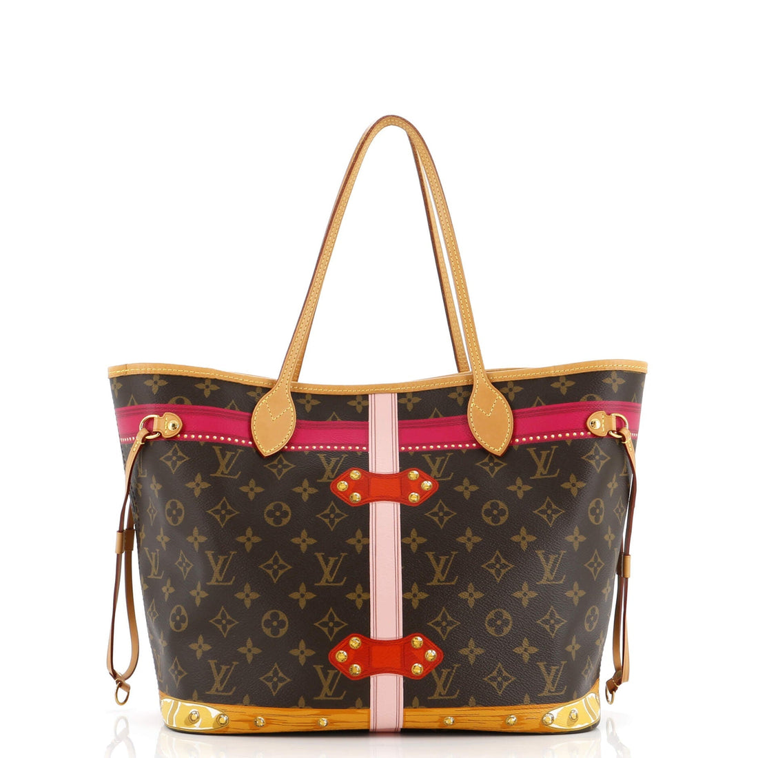 Louis Vuitton Neverfull NM Tote Limited Edition Summer Trunks Monogram Canvas MM