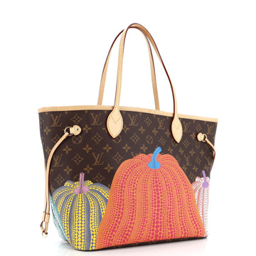 Louis Vuitton Neverfull NM Tote Yayoi Kusama Pumpkins Monogram Canvas MM