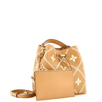 Louis Vuitton NeoNoe Handbag Monogram Empreinte Giant Broderies MM