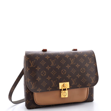 Louis Vuitton Marignan Handbag Monogram Canvas with Leather