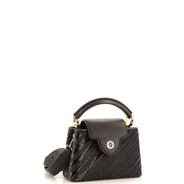 Louis Vuitton Capucines Bag Sequins with Leather Mini