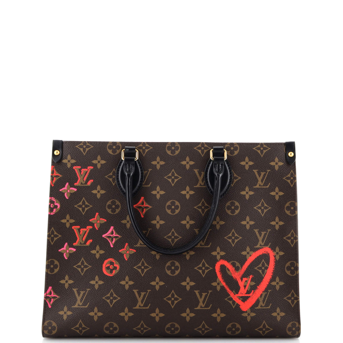 Louis Vuitton OnTheGo Tote Limited Edition Fall in Love Monogram Canvas MM