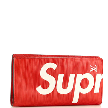 Louis Vuitton Brazza Wallet Limited Edition Supreme Epi Leather