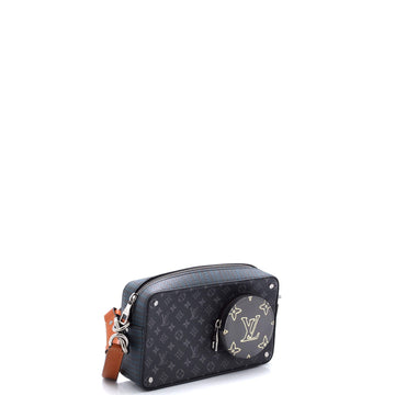 Louis Vuitton Volga On Strap Bag Monogram Eclipse Canvas with Monogram Leather