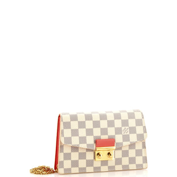 Louis Vuitton Croisette Chain Wallet NM Damier