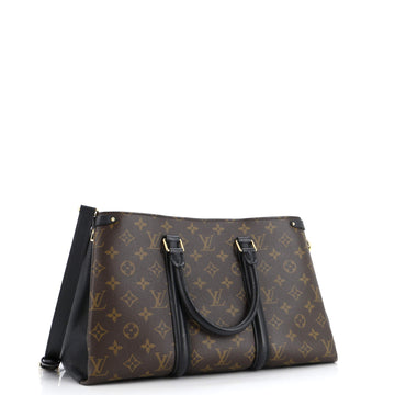 Louis Vuitton Soufflot Tote Monogram Canvas with Leather MM
