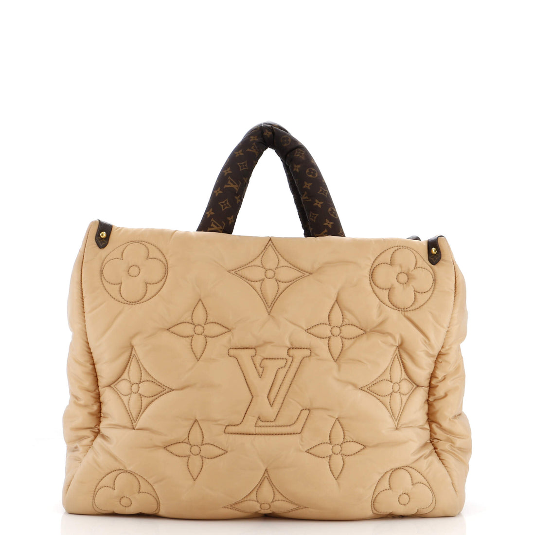 Louis Vuitton Pillow OnTheGo Tote Monogram Quilted Econyl Nylon GM