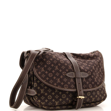 Louis Vuitton Saumur Handbag Monogram Idylle MM