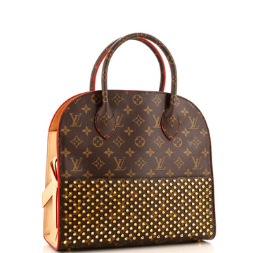 Louis Vuitton x Christian Louboutin Shopping Bag Calf Hair and Monogram Canvas