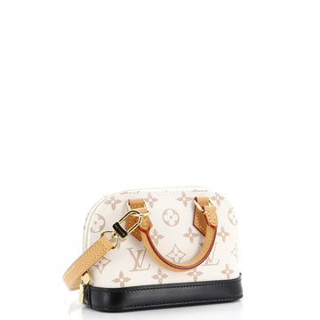 Louis Vuitton Alma Handbag Monogram Dune Canvas Nano