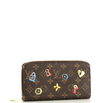 Louis Vuitton Zippy Wallet Love Lock Monogram