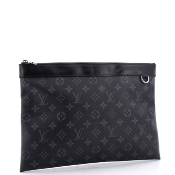 Louis Vuitton Discovery Pochette Monogram Eclipse Canvas GM