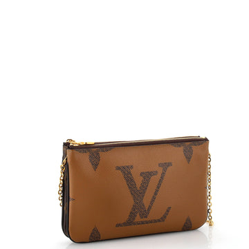Louis Vuitton Double Zip Pochette Reverse Monogram Giant