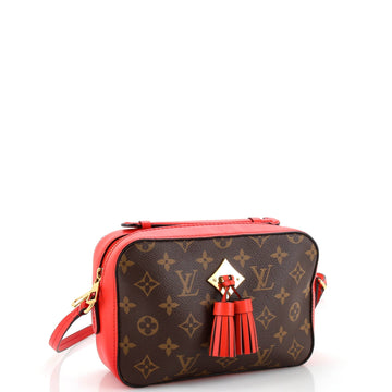Louis Vuitton Saintonge Handbag Monogram Canvas with Leather