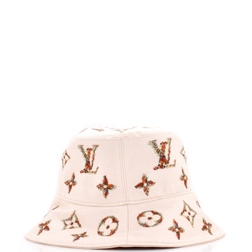 Louis Vuitton Monogram Flower Tile Reversible Hat Printed Cotton