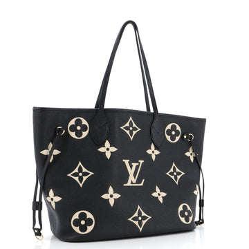 Louis Vuitton Neverfull NM Tote Bicolor Monogram Empreinte Giant MM