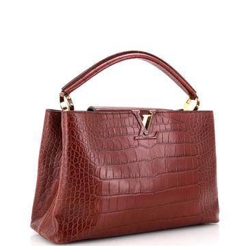 Louis Vuitton Capucines Bag Crocodile MM