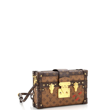 Louis Vuitton Petite Malle Handbag Reverse Monogram Canvas