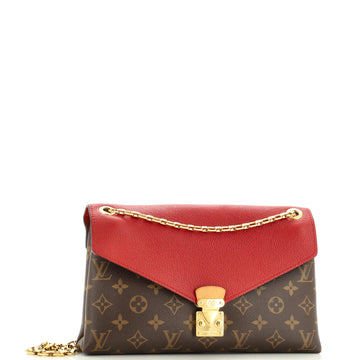 Louis Vuitton Pallas Chain Shoulder Bag Monogram Canvas and Calfskin