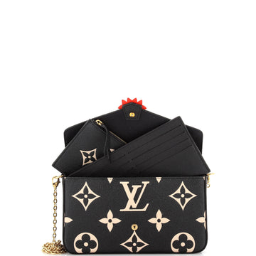 Louis Vuitton Felicie Pochette Limited Edition Crafty Monogram Empreinte Giant