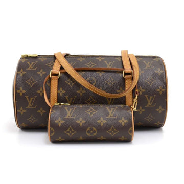 Louis Vuitto Papillon 30 Monogram Canvas Handbag with Pouch