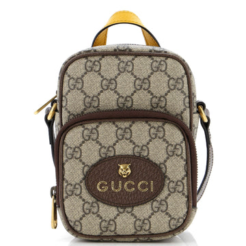 Neo Vintage Top Handle Crossbody Bag EC Coated Canvas Mini