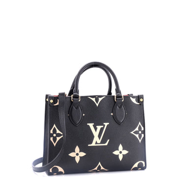 Louis Vuitton OnTheGo Tote Bicolor Monogram Empreinte Giant PM