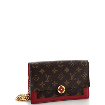 Louis Vuitton Flore Chain Wallet Monogram Canvas