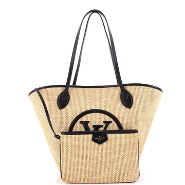 Louis Vuitton Saint Jacques NM Handbag Raffia and Leather