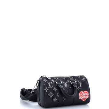 Louis Vuitton Nigo Keepall Bandouliere Bag Monogram Denim and Taurillon Leather XS
