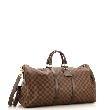 Louis Vuitton Keepall Bandouliere Bag Damier 55