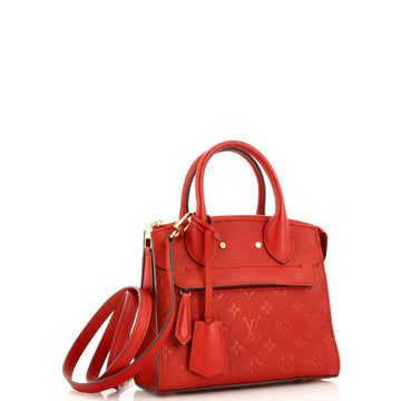 Louis Vuitton Pont Neuf Handbag Monogram Empreinte Leather Mini