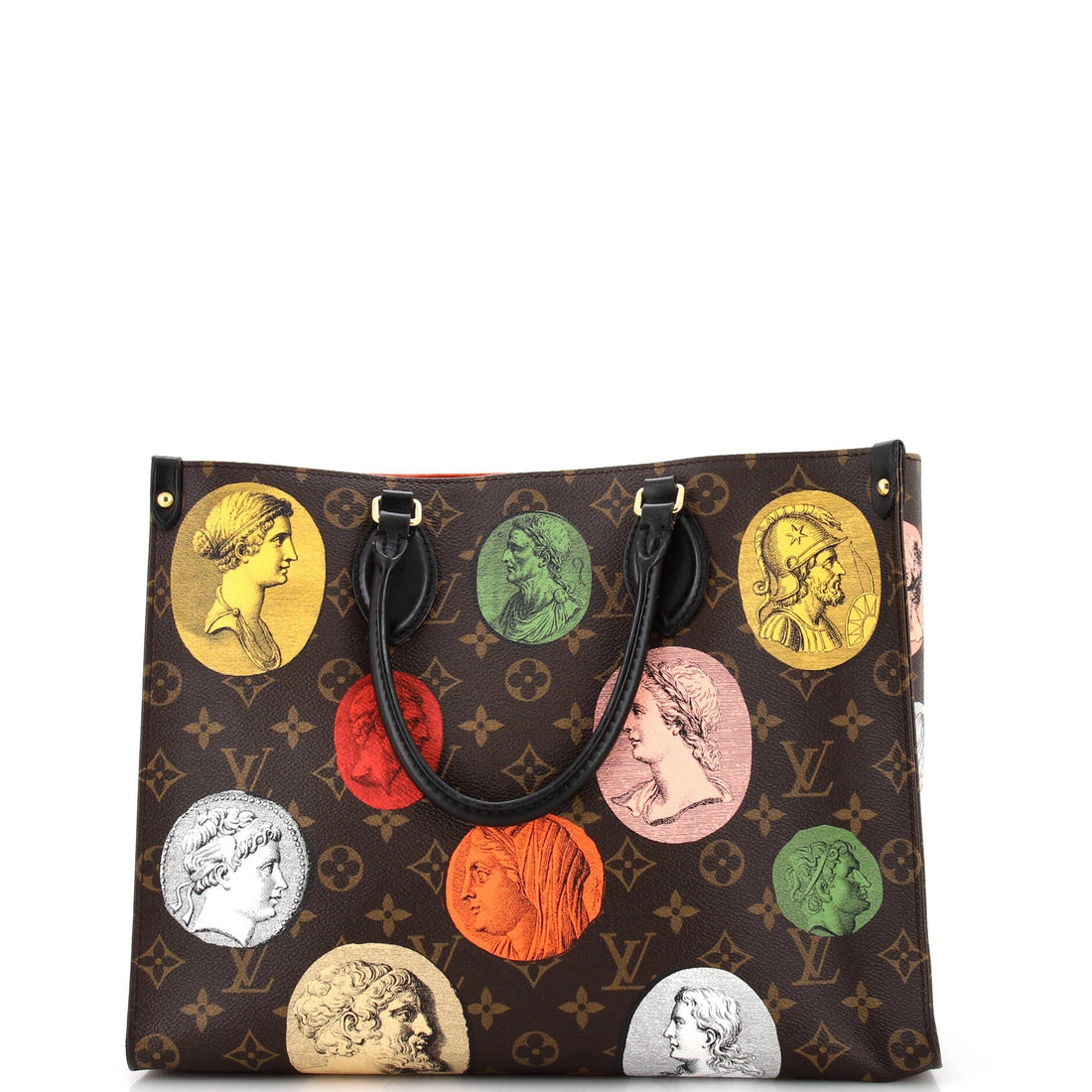 Louis Vuitton OnTheGo Tote Limited Edition Fornasetti Cameo Monogram Canvas MM