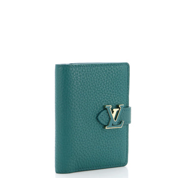 Louis Vuitton LV Vertical Wallet Taurillion Leather Compact